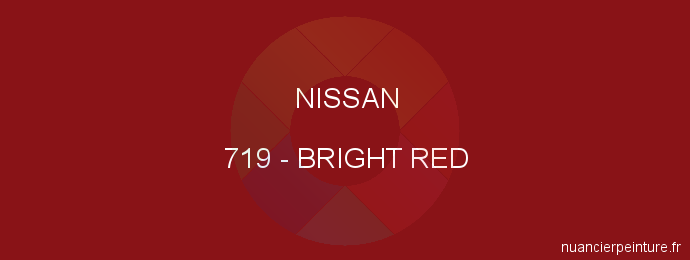 Peinture Nissan 719 Bright Red