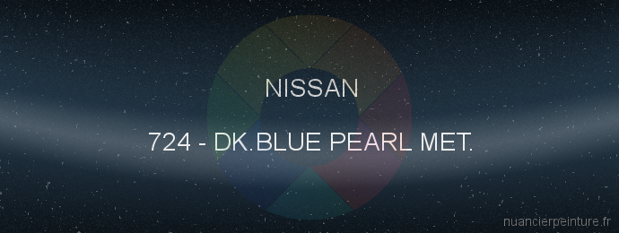 Peinture Nissan 724 Dk.blue Pearl Met.