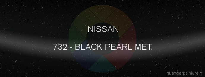 Peinture Nissan 732 Black Pearl Met.