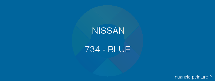 Peinture Nissan 734 Blue