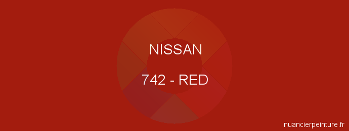 Peinture Nissan 742 Red