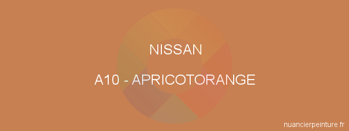 Peinture Nissan A10 Apricotorange