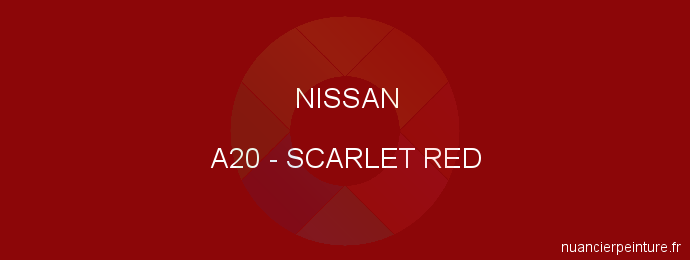 Peinture Nissan A20 Scarlet Red