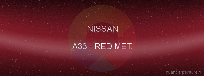 Peinture Nissan A33 Red Met.