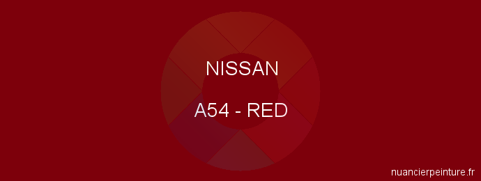 Peinture Nissan A54 Red