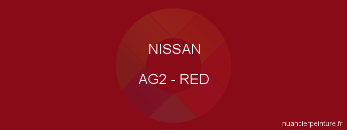 Peinture Nissan AG2 Red