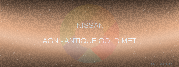 Peinture Nissan AGN Antique Gold Met.