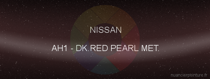 Peinture Nissan AH1 Dk.red Pearl Met.