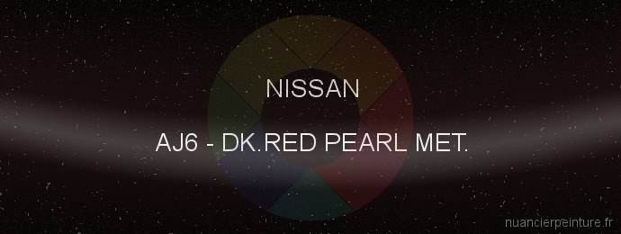 Peinture Nissan AJ6 Dk.red Pearl Met.