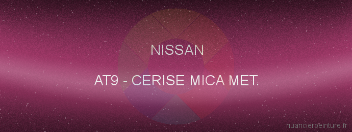 Peinture Nissan AT9 Cerise Mica Met.