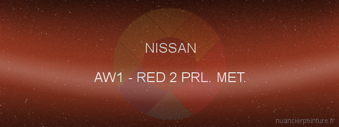 Peinture Nissan AW1 Red 2 Prl. Met.