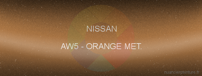 Peinture Nissan AW5 Orange Met.