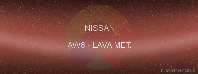 Peinture Nissan AW6 Lava Met.
