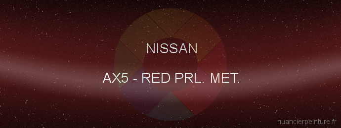 Peinture Nissan AX5 Red Prl. Met.
