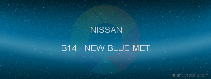 Peinture Nissan B14 New Blue Met.
