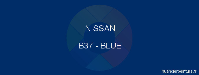 Peinture Nissan B37 Blue