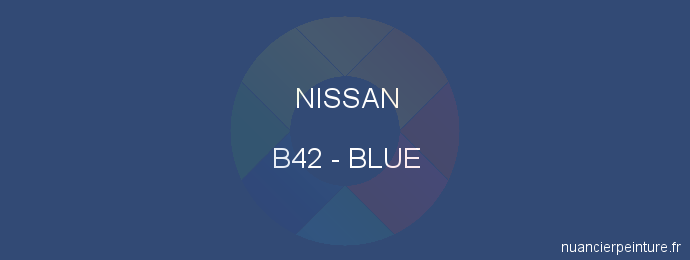 Peinture Nissan B42 Blue