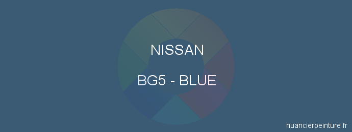 Peinture Nissan BG5 Blue