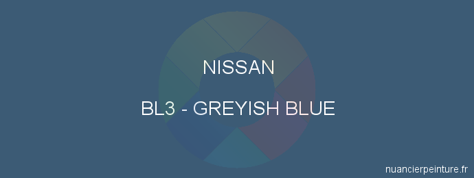 Peinture Nissan BL3 Greyish Blue