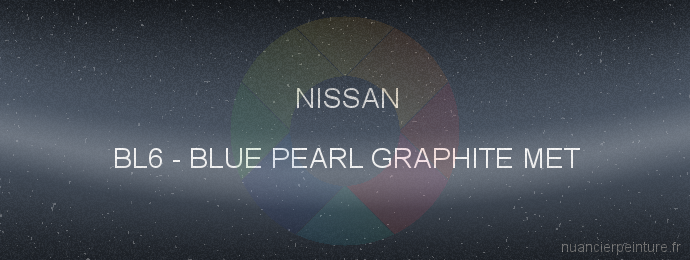 Peinture Nissan BL6 Blue Pearl Graphite Met