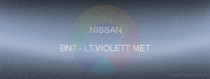 Peinture Nissan BN7 Lt.violett Met.