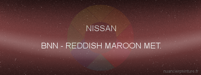 Peinture Nissan BNN Reddish Maroon Met.