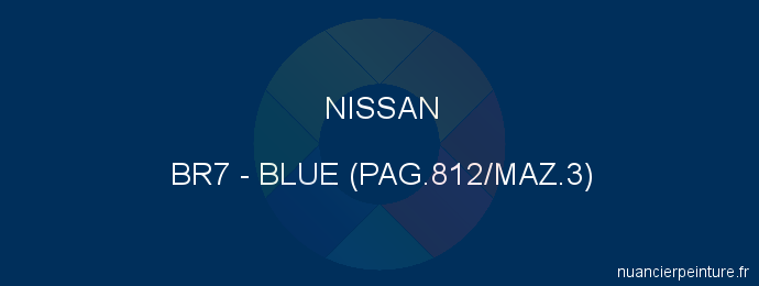 Peinture Nissan BR7 Blue (pag.812/maz.3)