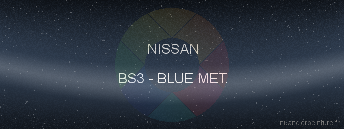Peinture Nissan BS3 Blue Met.