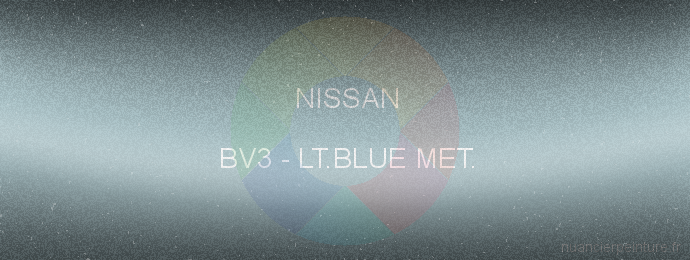Peinture Nissan BV3 Lt.blue Met.
