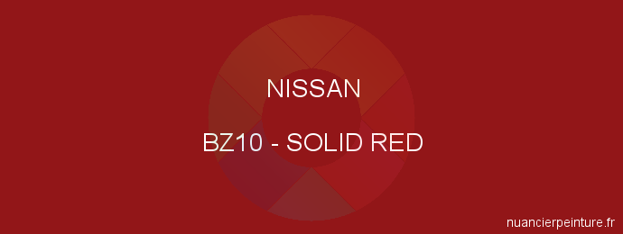 Peinture Nissan BZ10 Solid Red