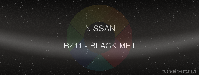 Peinture Nissan BZ11 Black Met.