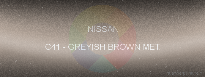 Peinture Nissan C41 Greyish Brown Met.