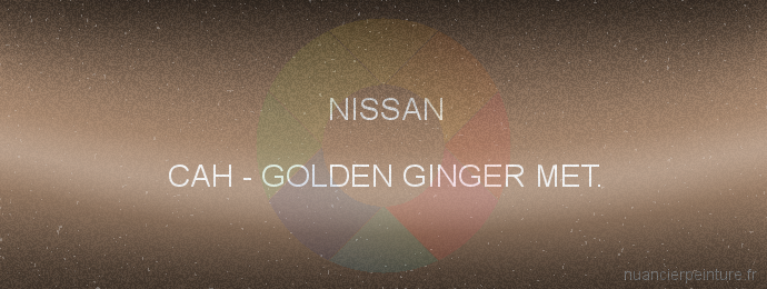 Peinture Nissan CAH Golden Ginger Met.