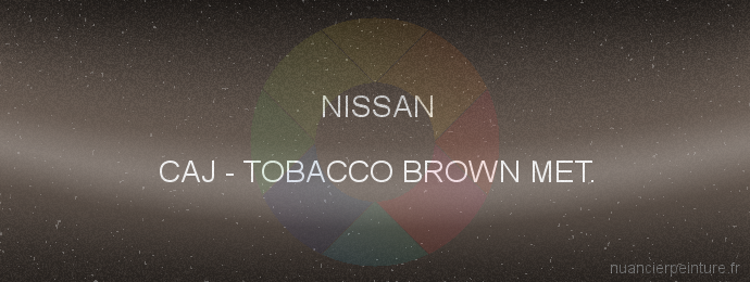 Peinture Nissan CAJ Tobacco Brown Met.