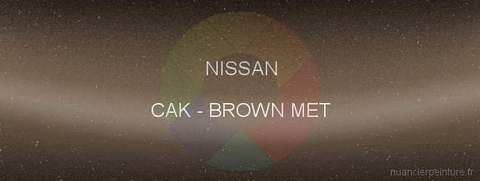 Peinture Nissan CAK Brown Met