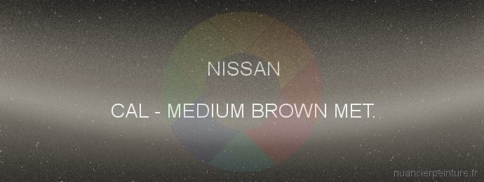 Peinture Nissan CAL Medium Brown Met.