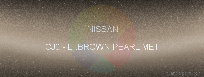 Peinture Nissan CJ0 Lt.brown Pearl Met.