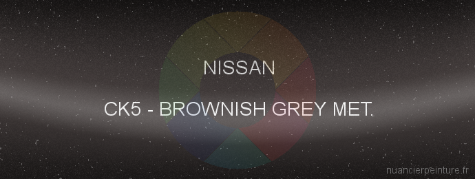 Peinture Nissan CK5 Brownish Grey Met.