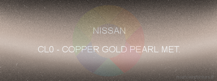 Peinture Nissan CL0 Copper Gold Pearl Met.