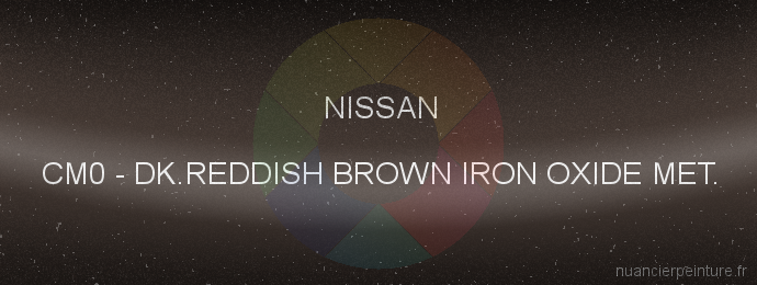 Peinture Nissan CM0 Dk.reddish Brown Iron Oxide Met.