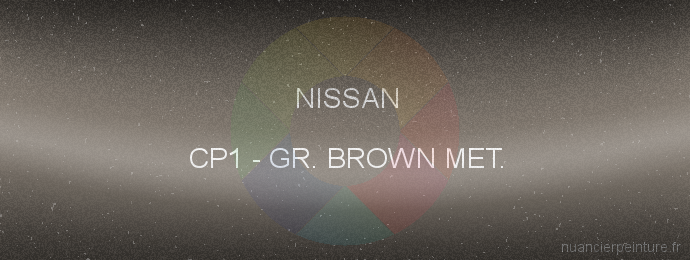 Peinture Nissan CP1 Gr. Brown Met.