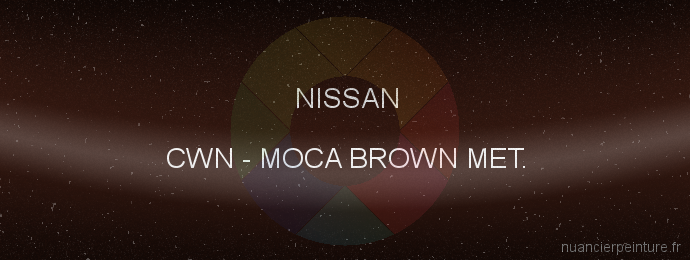 Peinture Nissan CWN Moca Brown Met.