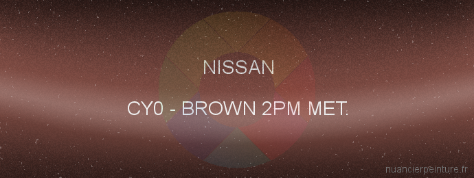 Peinture Nissan CY0 Brown 2pm Met.