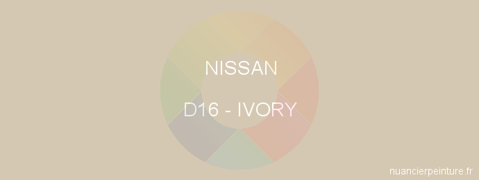 Peinture Nissan D16 Ivory