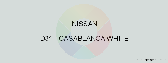 Peinture Nissan D31 Casablanca White