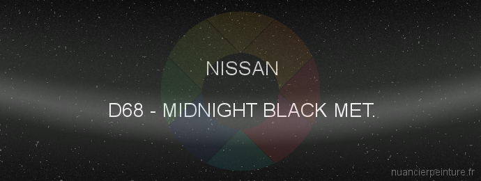 Peinture Nissan D68 Midnight Black Met.