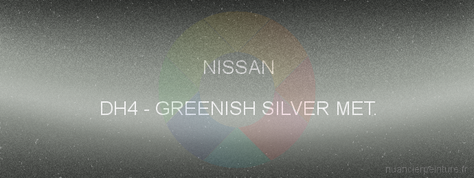 Peinture Nissan DH4 Greenish Silver Met.