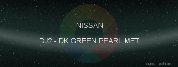 Peinture Nissan DJ2 Dk.green Pearl Met.