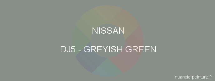 Peinture Nissan DJ5 Greyish Green