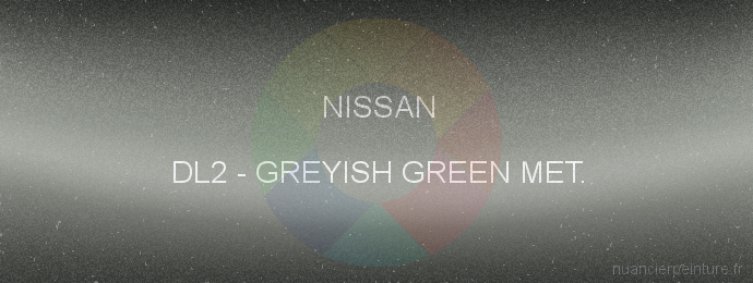 Peinture Nissan DL2 Greyish Green Met.